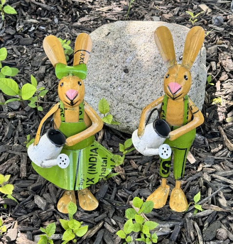 PEPPER & PEARL RABBITS W/WATERING CAN *NEW* AVAIL JAN 2025